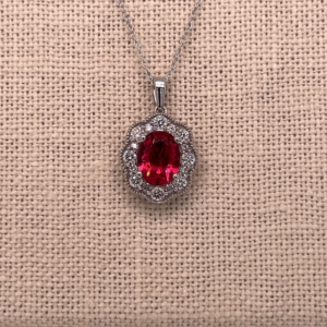 Ruby Radiance Lab Diamond Necklace
