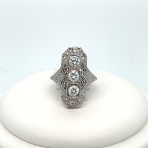 Art Deco Triple Radiance Ring