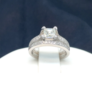 Asscher Elegance Double-Band Ring