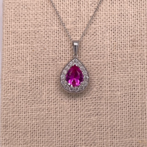 Pink Radiance Lab Diamond Necklace